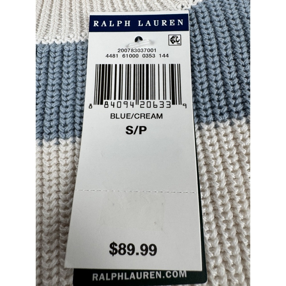 Lauren Ralph Lauren Sweater Womens Small Striped Pullover Nautical Preppy Classi - Picture 3 of 14